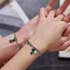 Pulsera Parejas Imán Astronauta Brilla Oscuridad Gris Ajustable AKELIN