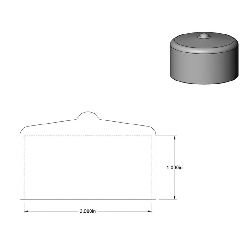 2" Trailer Jack Cover Flexible Secure Cap Waterproof for Swivel