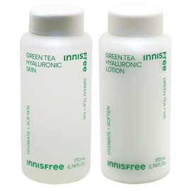 Innisfree Green Tea Hyaluronic Acid 2 types (skin + lotion) / 이니스프리 그린티 히알루론산 2종구성(스킨+로션)