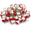 50Pcs Mini Resin Mushroom Figurines,Flower Pot, Mini Landscape Garden DIY
