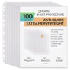 FLEXOFFICE 100 Pack, Heavy Duty Sheet Protectors 8.5 x 11,