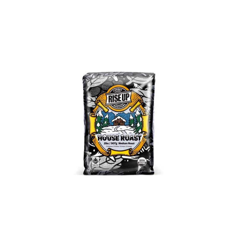 Organic House Roast, Certified Fair Trade Coffee, 2 Pound, Whole