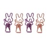 100Pcs Bunny Binder Clips Hollow Out Strong Clamping Sturdy Metal
