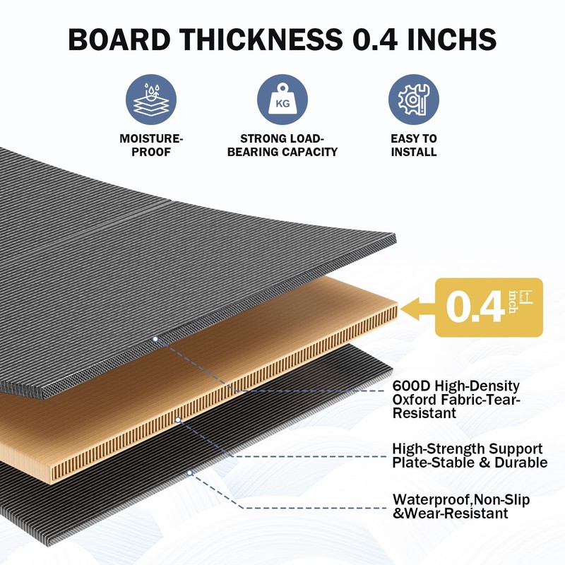 Arzarme Bunkie Board Queen Size 60"x80" for Under Mattress Bed