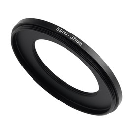 58mm to 37mm Step-Down Ring Filter Adapter,for All Brands UV ND CPL, Metal Ring Step-Down Rings Adapter Filter (58mm-37mm)