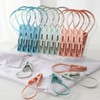 ULTECHNOVO 12Pcs Windproof Clothes Drying Clips with Plastic Rope Lightweight