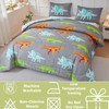 RYNGHIPY Dinosaur Kids Comforter Set Cartoon Dinosaur Bedding Sets for