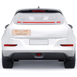 BAVAHA [11.5"x3"] Drive Carefully There is No Heaven Cute Groovy Warning Caution Sign Safe Safely Safety Driver Driving Good Driver Vinyl Waterproof for Car Truck V Vinyl Decal for Car Vehicle Window