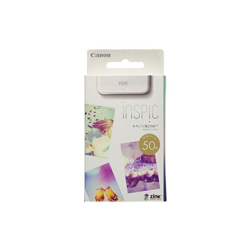 Canon ZP-2030-50 ZINK Photo Paper for Smartphone Printers, Pack of