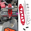 Tnisesm Red Billet Aluminum Battery Hold Down Bracket with 18-8(304)