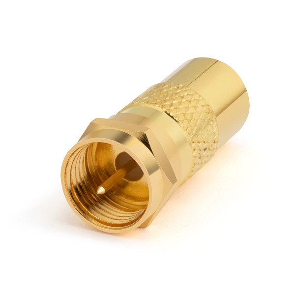 conecto 1 Set Gold Plated F Male to IEC Female