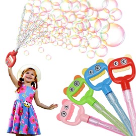SHCKE Smiling Bubble Claw Wands for Kids,5-Claw Smiley Bubble Sticks,Large Bubble Wands,Halloween Bubble Toys,Fun Outdoor Activity,Easter,Classroom,Birthday Party Gift (4 PCS)