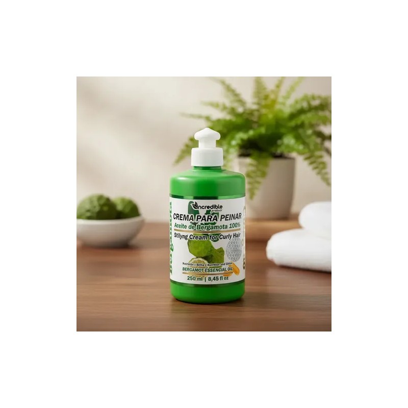Crema Para Cabello Rizado Aceite Bergamota Rizos Curl 250ml