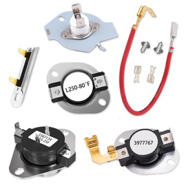 Upgraded 279816 & 3977767 & 3392519 & 3387134 Dryer Thermal Cut-off Kit - Replaces 2651 279816VP WP3387134 3399693 WP3977767 WP3392519 80005, Fit for Whirl-pool Ken-more May-tag Dryer