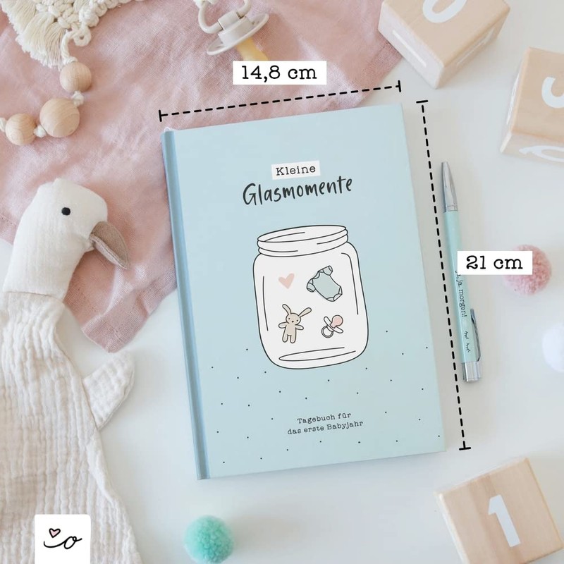 Odernichtoderdoch Baby Diary "Kleine Glasmomente" - Diary for the First