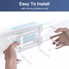 Glove Box Holder, Adhesive Wall-Mounted Metal Dispenser, Tool-Free Organizer for