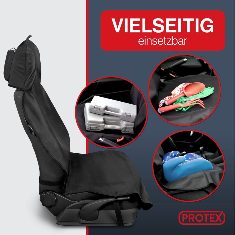 PROTEX PROTEX? Autositzschoner [Testsieger 2024] Werkstattschoner - Rutsch- und wasserfestes,