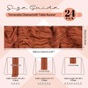 24 Pack Terracotta Cheesecloth Table Runner 120 inch Fall Thanksgiving