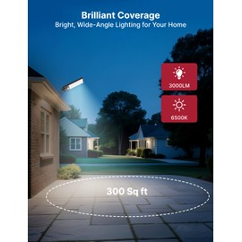 Eontim Solar Street Light, 2 Pack Wide-Angle LED Solar Flood Light with Motion Sensor, Waterproof Solar Powered Outdoor Security Lighting for Yard, Driveway, Barn