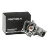 RIDEX Thermostat Coolant Cooling Water Thermostat with Housing, Metal Housing