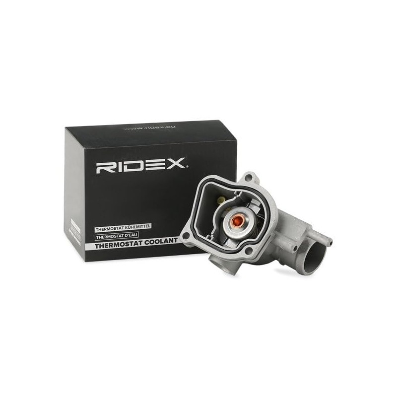 RIDEX Thermostat Coolant Cooling Water Thermostat with Housing, Metal Housing