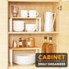 SpaceAid Cabinet Shelf Organizers 2 Pack, Kitchen Counter Rack Shelves