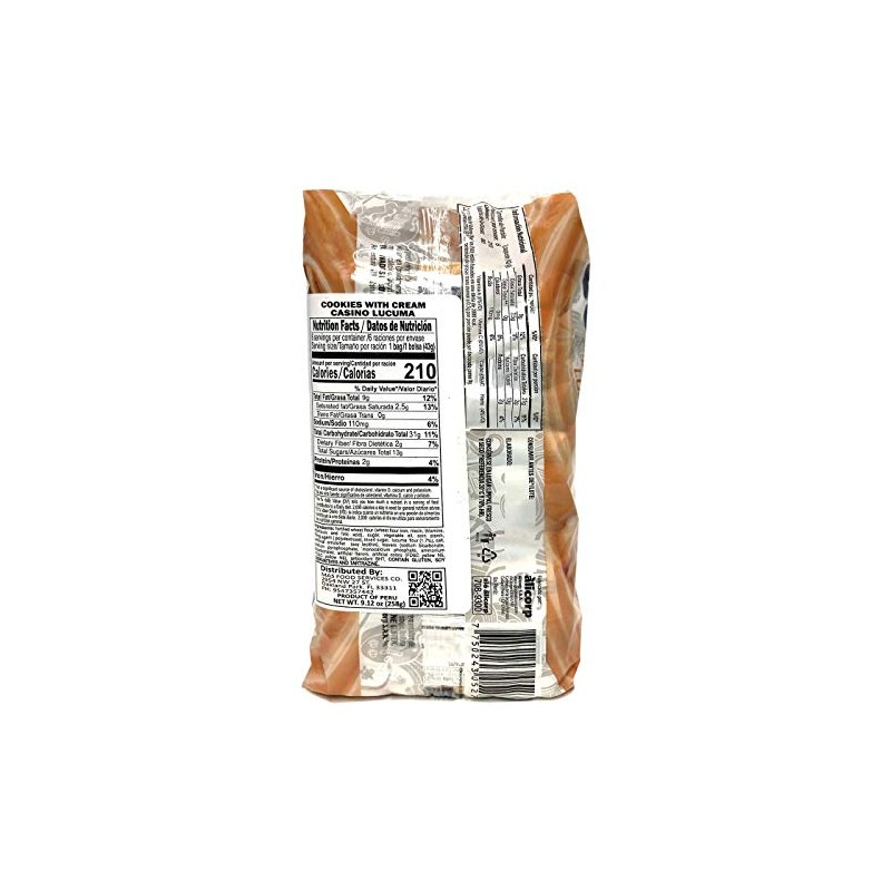 Generic Victoria Casino Galletas con Crema Sabor Lucuma 258 gr