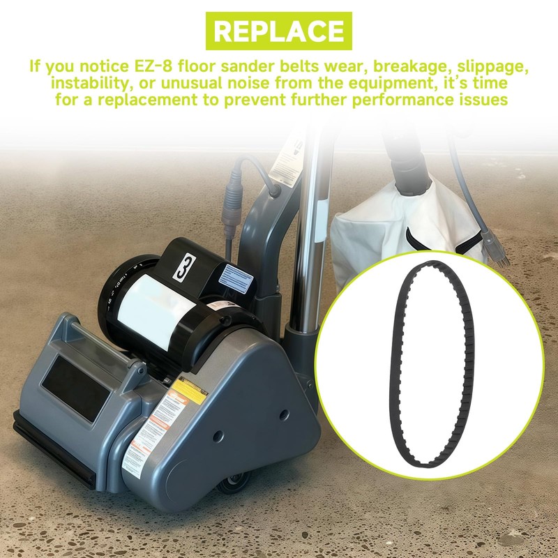 Cutetool 50916A 50917A Belts Sets Suitable for Clarke EZ-8 Floor