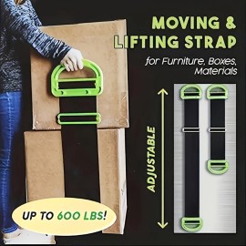 Unbranded Strong Soft Load-Bearing Long-Lasting Adjustable Carrying Lifting Strap - 2 Pack