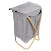 Foldable Bamboo Laundry Hamper with Lid - Decor Essentials for