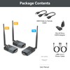 XYDMYELE Wireless HDMI Transmitter and 2 Receivers, 328FT/100M 4K Decode