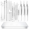 2022 Latest 15 Piece Pimple Popper Tool Set, Blackhead Remover,