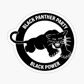 Black Panther Party Sticker - Sticker Graphic - Auto, Wall, Laptop, Cell, Truck Sticker for Windows, Cars, Trucks