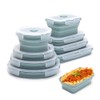 K HOME VT Collapsible Silicone Food Storage Container Set (BLUE)