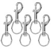 L100MM SpringSnap Clip Diving Hook Double Ended Stainless Steel Spring