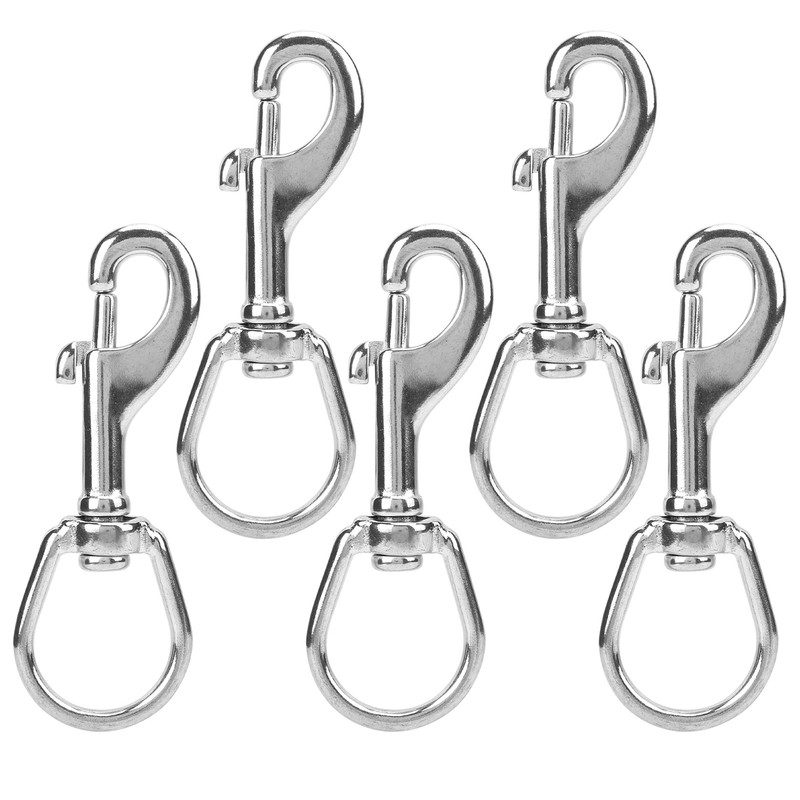 L100MM SpringSnap Clip Diving Hook Double Ended Stainless Steel Spring
