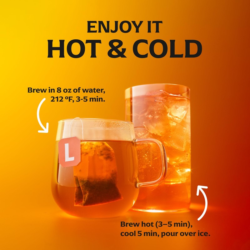 Lipton Peach Paradise Tea Bags, caffeine free Tea, Fruit and
