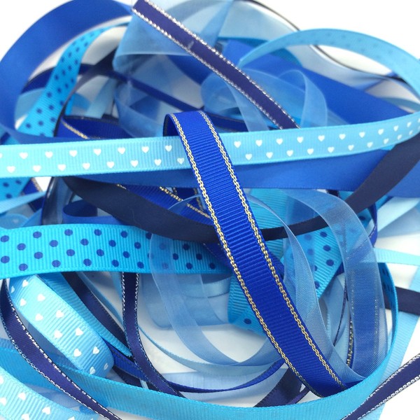 Ribbon Off Cut Bundle - Contains 10 Different 1 Metre