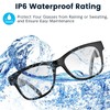QZTELECTRONIC Smart Bone Conduction Glasses Bluetooth with Open-Ear Headphones, Photochromic