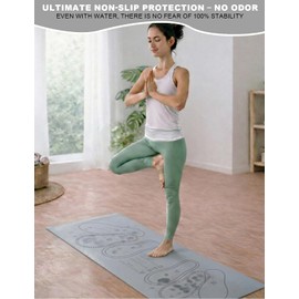 Non-Slip Squat Mat with Foot Position for Women – Ultimate 30" x 13.8" Large Squat Target Pad, 4mm Cushioning for Unmatched Comfort, No Odor & Injury Prevention – Perfect for Home & Gym Workouts (Grey)