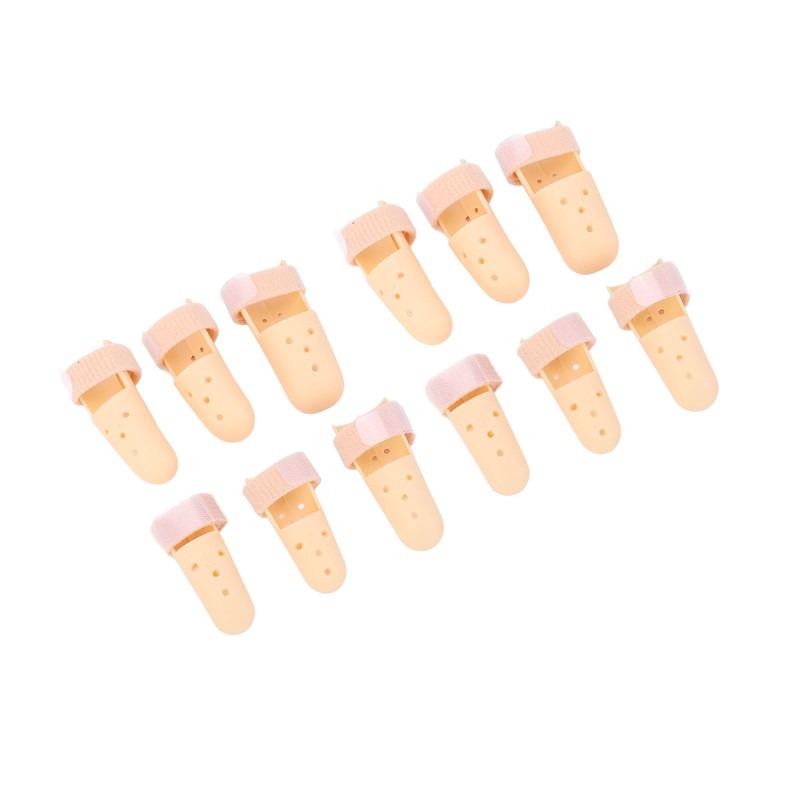 12pcs Finger Splint Brace Mallet Finger Stabilizer Adjustable Finger Immobilizer