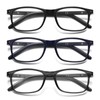 LKEYE Reading Glasses for Men Women Blue Light Blocking Rectangles