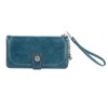 Women PU Leather Credit Card Holder Large Capacity Wallet Zipper