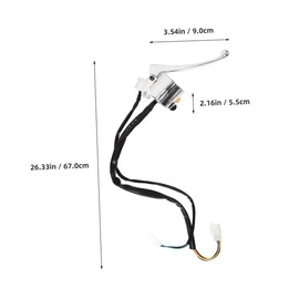 Gatuida Motorcycle Switch Handle User-Friendly Design Headlight Brake Lever for Mini Bike