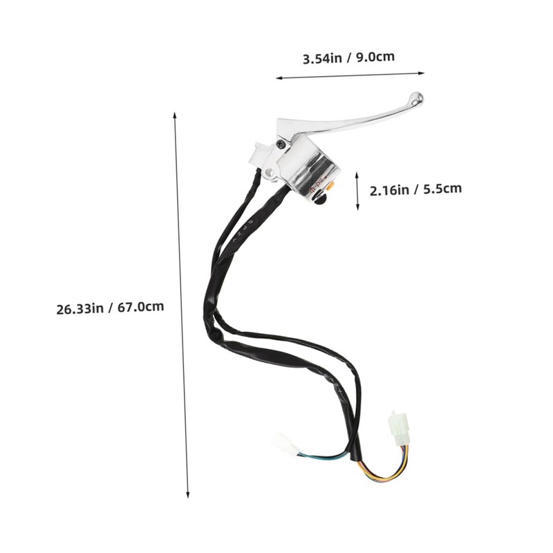 Gatuida Motorcycle Switch Handle User-Friendly Design Headlight Brake Lever for