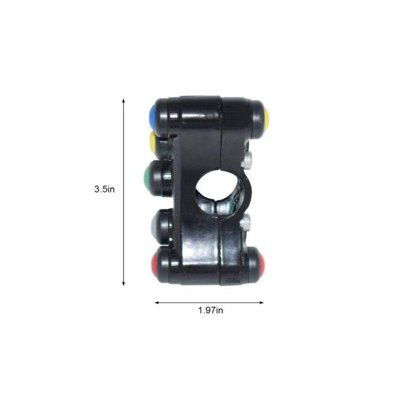 Motorcycle Switch Handlebar Switch Control Handlebar 22 mm for Naked,