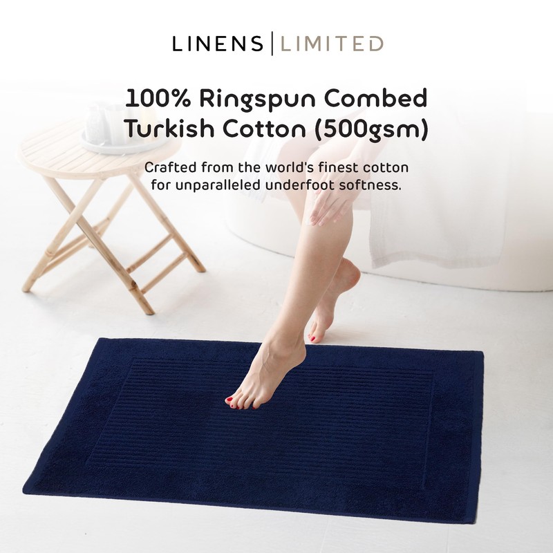 Linens Limited - Non Slip Bath Mat, Bathroom Accessory for