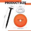 Leriton 3 Set Low Profile Property Line Markers, Survey Markers