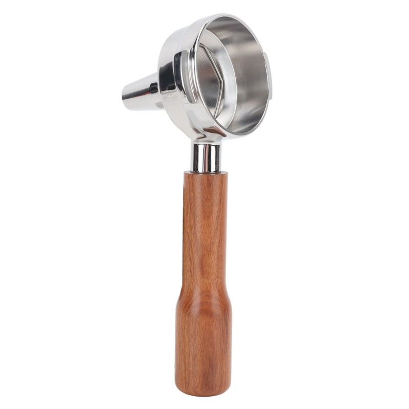 58mm Portafilter Single Head Extraction Solid Wood Handle Stainless Steel