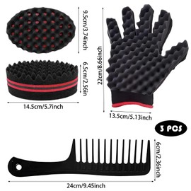 3Pcs Hair Sponge,Sponge for Curls Curl Sponge Curl Sponge Hair Sponge Men Hair Sponge for Afro Hair Twists and Hair Curl Sponge Curling Sponge for Home and Barber